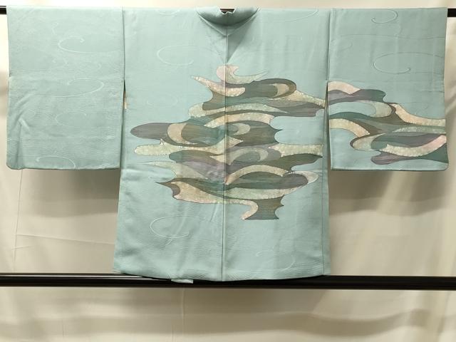 平和屋着物#羽織 作家物 ろうけつ染め 流水文 正絹 逸品 CABK3282in