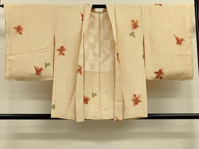 平和屋着物#羽織 地紋起こし 蔦の葉文 正絹 逸品 未使用 CABK3292in