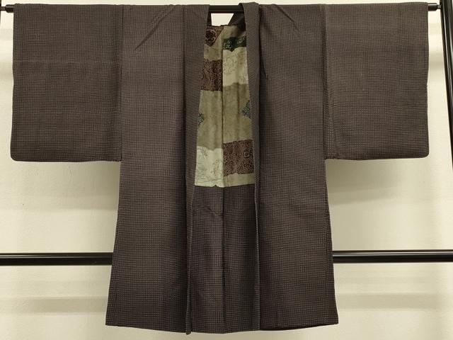 平和屋着物#男性 長羽織 幾何学文様 正絹 逸品 CABK3299in