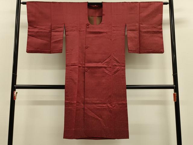 平和屋着物#道行コート 雨コート 単衣 霞文 ロング丈 正絹 逸品 CABK3311in