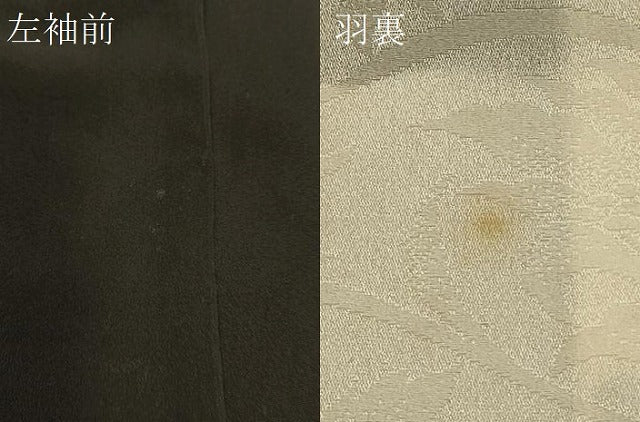 平和屋着物#羽織 寿光織 霞文 黒地 金銀糸 正絹 逸品 CABK3313in