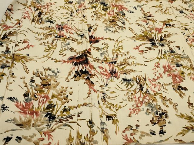 平和屋着物#羽織 ろうけつ染め 草花文 正絹 逸品 CABK3317in