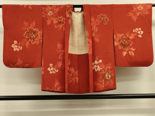 平和屋着物#羽織 地紋起こし 草花文 正絹 逸品 CABK3325in