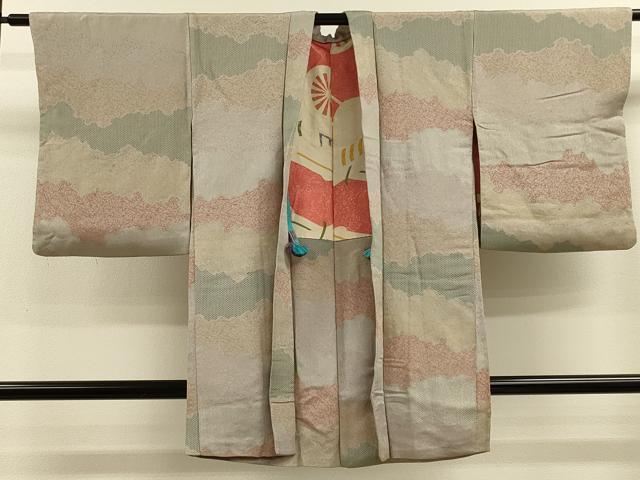 平和屋着物#長羽織 寿光織 吉祥霞文 金銀糸 正絹 逸品 CABK3338in