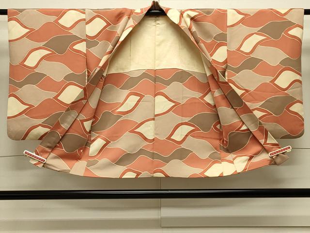 平和屋着物#羽織 地紋起こし 抽象文 正絹 逸品 CABK3350in