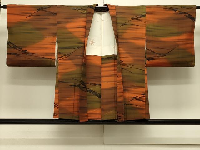 平和屋着物#羽織 地紋起こし 霞文 暈し染め 正絹 逸品 CABK3352in