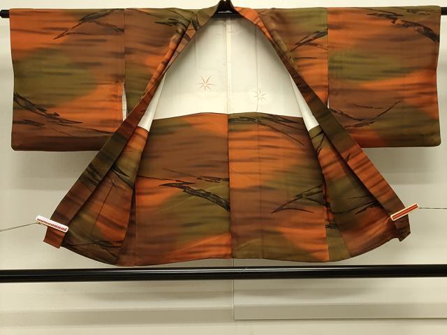 平和屋着物#羽織 地紋起こし 霞文 暈し染め 正絹 逸品 CABK3352in