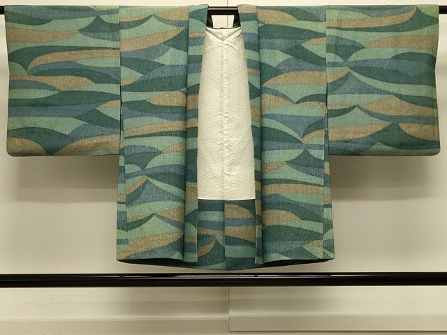 平和屋着物#羽織 幾何学文様 正絹 逸品 CABK3355in