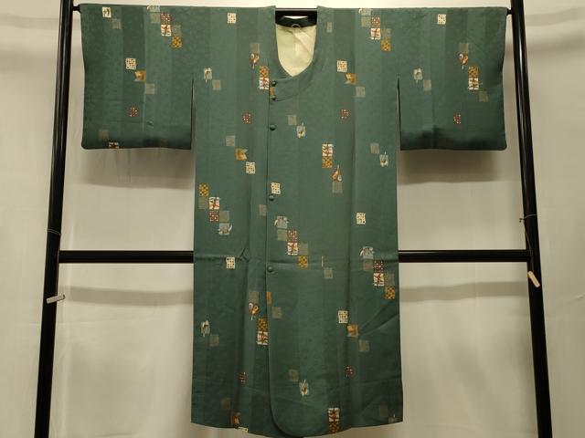 平和屋着物#道行コート 吉祥成り物文 ロング丈 正絹 逸品 CABK3375in