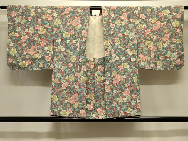 平和屋着物#羽織 手描き 草花文 正絹 逸品 CABK3390in