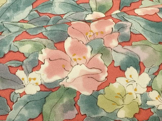 平和屋着物#羽織 手描き 草花文 正絹 逸品 CABK3390in