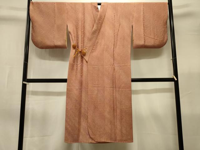 平和屋着物#道中着 草花地紋 暈し染め ロング丈 正絹 逸品 CABK3391in