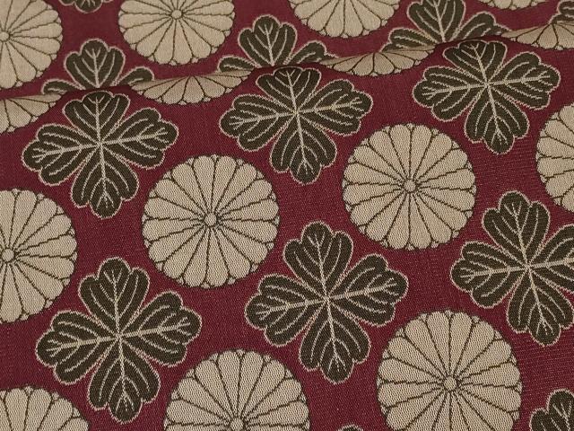 平和屋着物#道行コート 菊文 正絹 逸品 CABK3392in