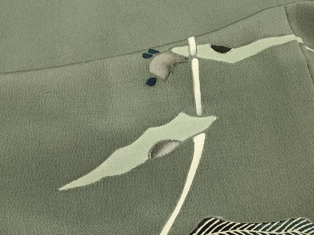 平和屋着物#羽織 枝葉文 正絹 逸品 CABK3406in
