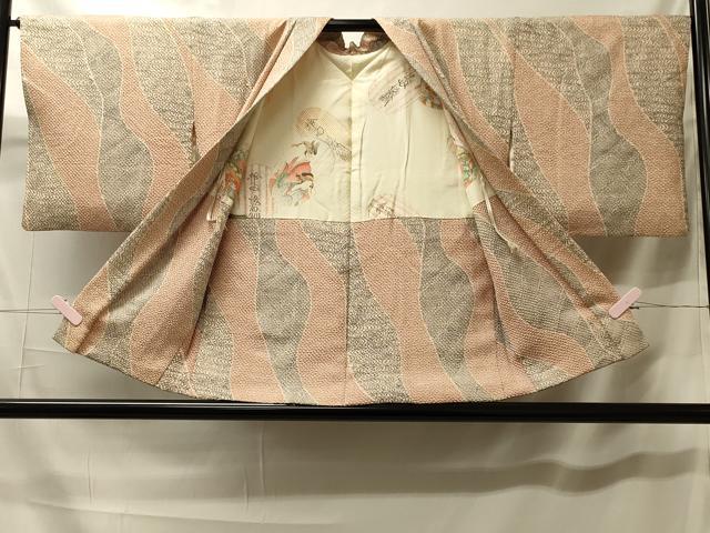 平和屋着物#羽織 総絞り 流水青海波文 正絹 逸品 CABK3408in