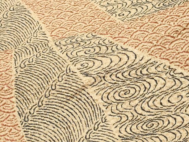 平和屋着物#羽織 総絞り 流水青海波文 正絹 逸品 CABK3408in