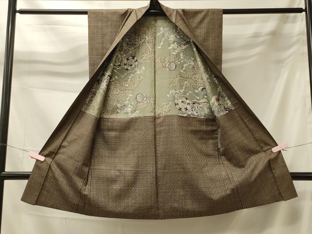 平和屋着物#男性 本場大島紬 袖なし長羽織 幾何学文様 正絹 逸品 CABK3413in