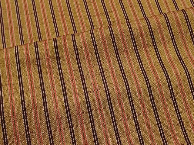 平和屋着物#道中着 紬地 単衣 縞 正絹 逸品 CABK3423in