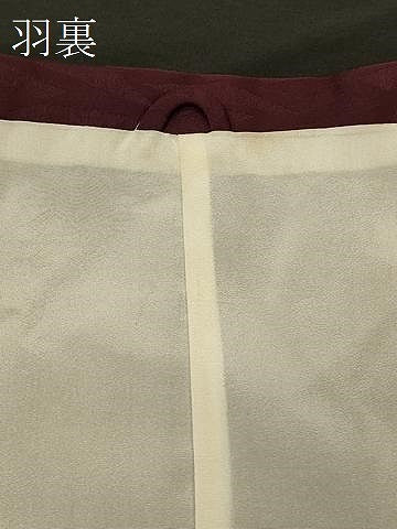 平和屋着物#道行コート 雨コート 単衣 幾何学地紋 ロング丈 正絹 逸品 CABK3427in