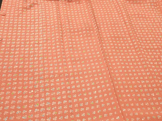 平和屋着物#道行コート 三つ葉 正絹 逸品 CABK3437in