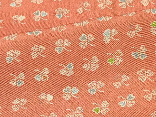 平和屋着物#道行コート 三つ葉 正絹 逸品 CABK3437in