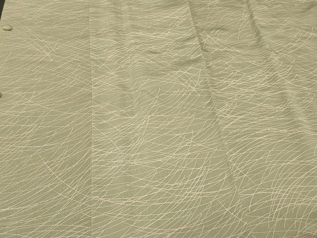 平和屋着物#道行コート 芝草文 正絹 逸品 未使用 CABK3443in