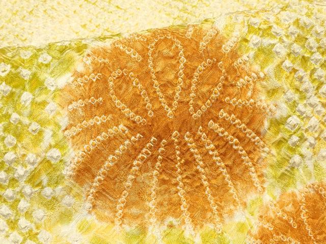 平和屋着物#羽織 総絞り 舞花文 暈し染め 正絹 逸品 CABK3452in