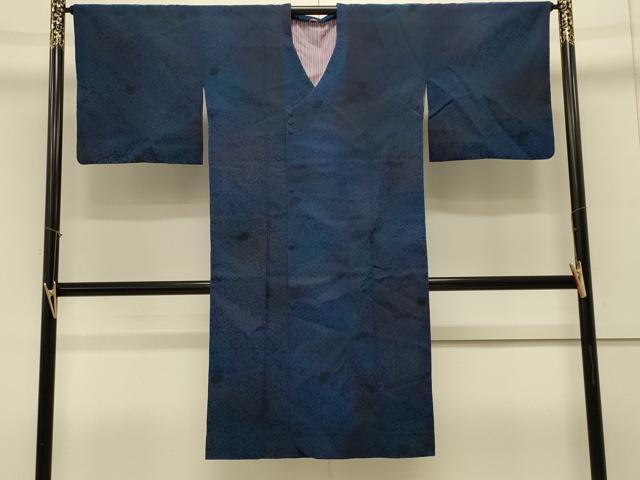 平和屋着物#道行コート 輪奈ビロード 秋草地紋 暈し染め ロング丈 正絹 逸品 CABK3456in