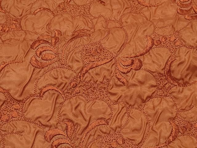平和屋着物#道中着 刺繍 単衣 草花文 洗える着物 CABK3461in