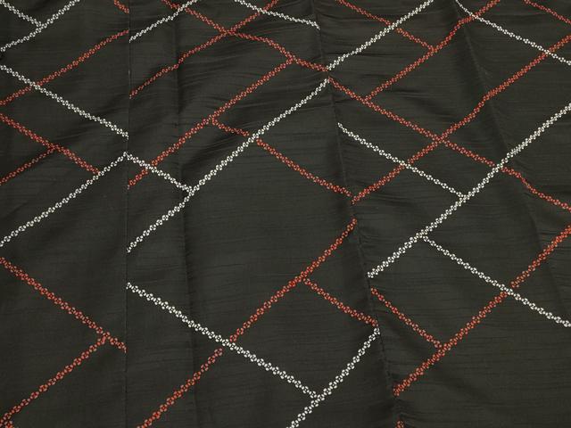 平和屋着物#道行コート 幾何学文様 正絹 逸品 CABK3466in