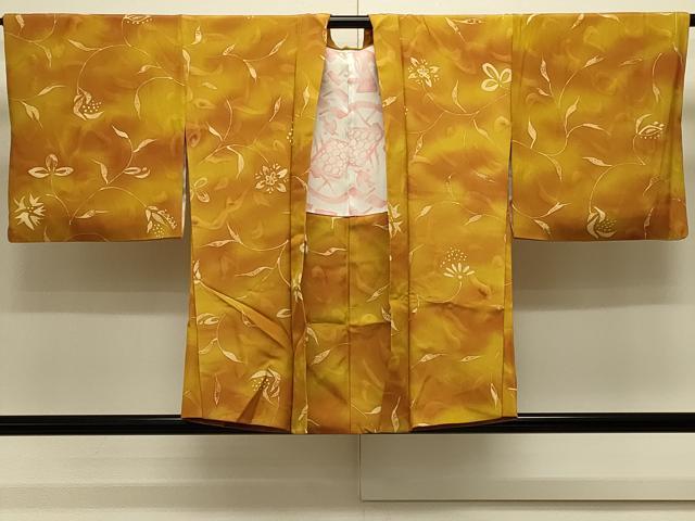 平和屋着物#羽織 ろうけつ染め 枝花文 暈し染め 正絹 逸品 CABK3468in
