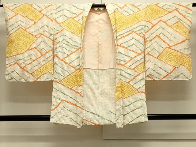 平和屋着物#羽織 総絞り 幾何学文様 正絹 逸品 CABK3469in