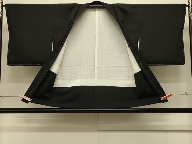 平和屋着物#羽織 寿光織 風景文 黒地 金糸 正絹 逸品 未使用 CABK3472in