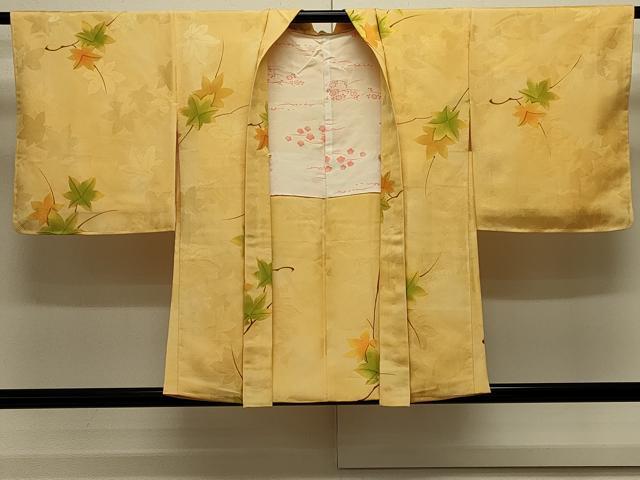 平和屋着物#羽織 地紋起こし 枝楓文 暈し染め 正絹 逸品 未使用 CABK3474in