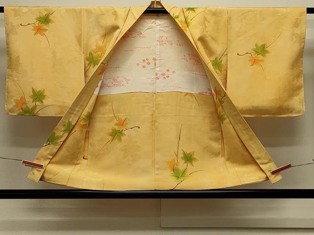 平和屋着物#羽織 地紋起こし 枝楓文 暈し染め 正絹 逸品 未使用 CABK3474in