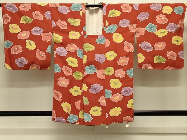 平和屋着物#道行コート 舞花文 暈し染め 正絹 逸品 未使用 CABK3476in