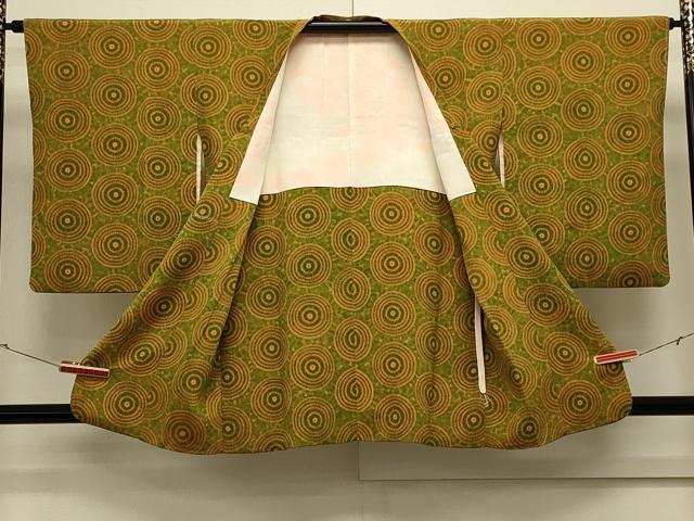 平和屋着物#道行コート 丸文 正絹 逸品 CABK3483in