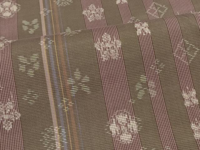平和屋着物#本場大島紬 羽織 花間道 正絹 逸品 未使用 CABK3488in