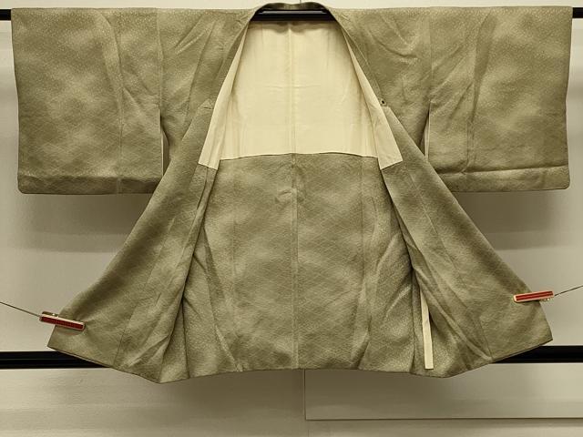 平和屋着物#道行コート 菱地紋 暈し染め 正絹 逸品 CABK3489in