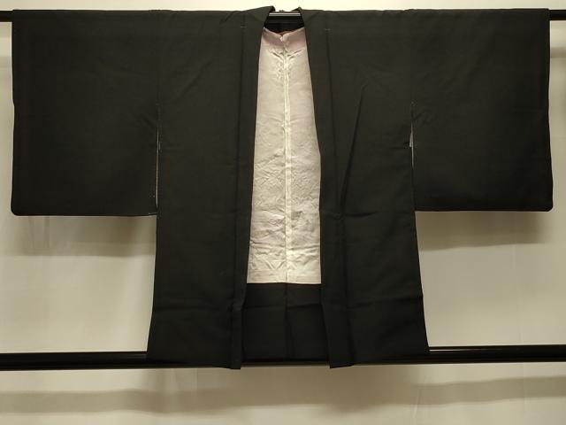 平和屋着物#羽織 総刺繍 枝花文 黒地 洗える着物 CABK3515in