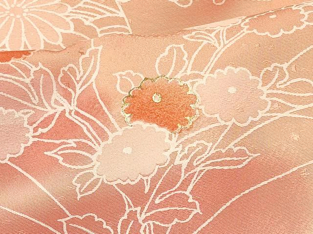 平和屋着物#羽織 エ霞地紙花文 暈し染め 金彩 正絹 逸品 CABK3524in