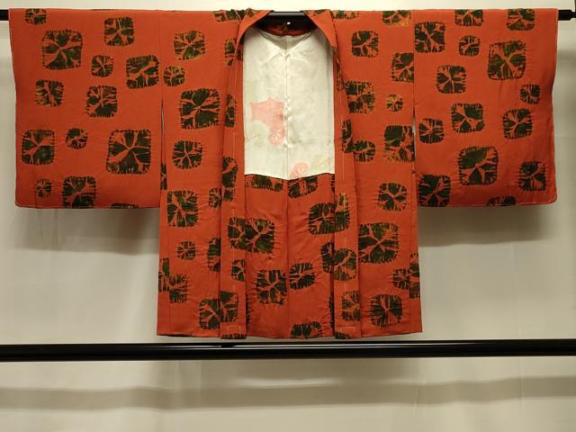 平和屋着物#羽織 総絞り 色紙文 正絹 逸品 未使用 CABK3527in