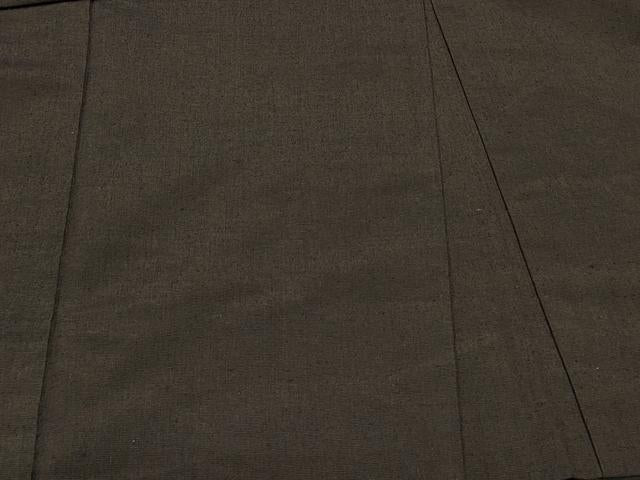 平和屋着物#男性 羽織 紬地 黒地 正絹 逸品 CABK3541in