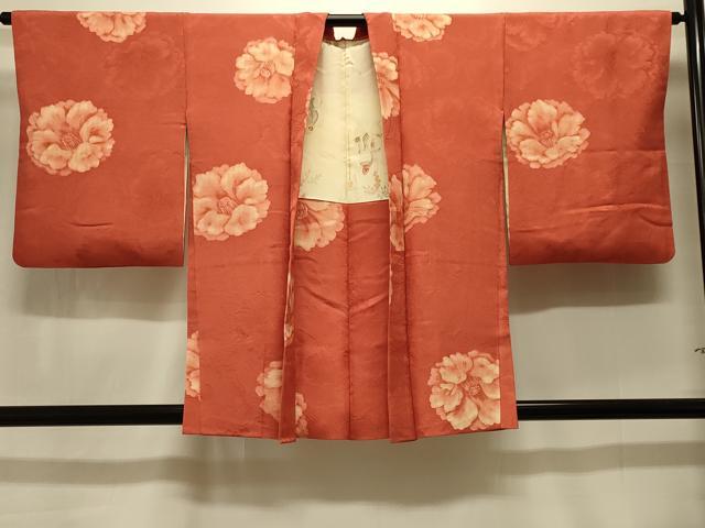 平和屋着物#羽織 地紋起こし 草花文 正絹 逸品 CABK3547in