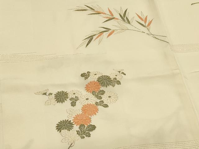 平和屋着物#羽織 寿光織 草花文 金糸 正絹 逸品 CABK3554in