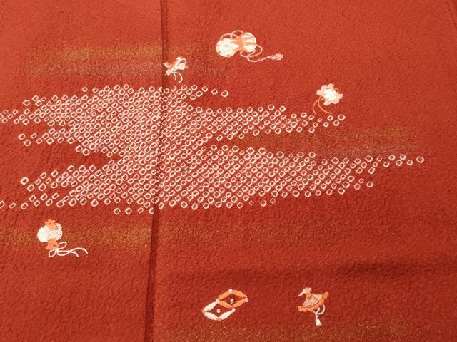 平和屋着物■訪問着 刺繍 絞り 宝尽くし文 金銀彩 正絹 逸品 CABK3604ev