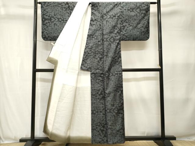 平和屋着物■本場大島紬 抽象文様 正絹 逸品 CABK3606ev