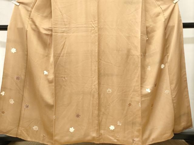 平和屋着物■訪問着 手描き 舞葉文 暈し染め 正絹 逸品 CABK3609ev