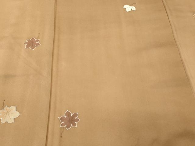平和屋着物■訪問着 手描き 舞葉文 暈し染め 正絹 逸品 CABK3609ev