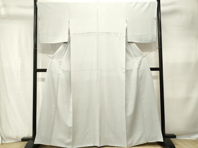 平和屋着物■上質な色無地 白花色 正絹 逸品 CABK3641ev